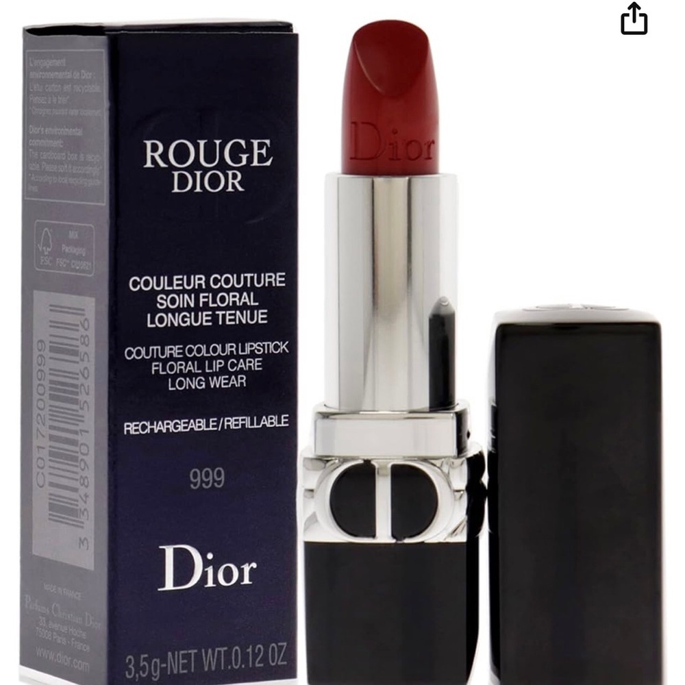 DIOR ROUGE 999 SATIN REFILLABLE LIPSTICKS